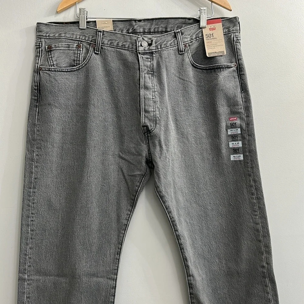 Levi's Gray Straight-Leg Jeans Classic Fit